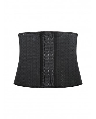 Plus Size Perforated Boned Waist Trainer Corset - 6x