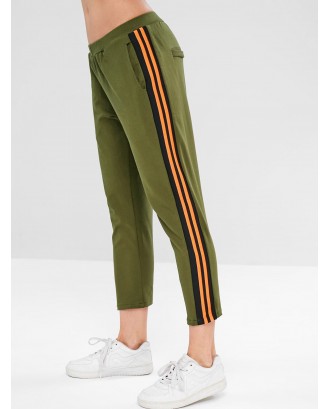  Striped Ninth Pants - Army Green S