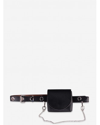 Cover Small Belt Waist Bag - Black